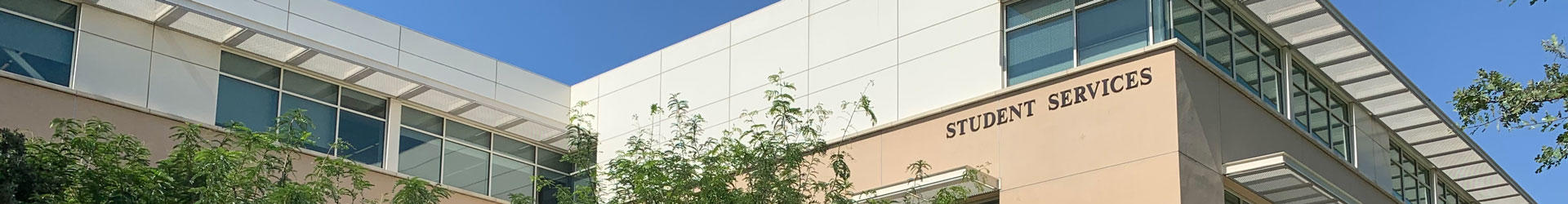 Exterior of the Student Services Building on the UCR campus